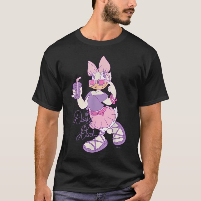 T-shirt Daisy Duck - En train de siroter (Devant)