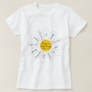 T-shirt Daisy féminin Philippiens 4:8