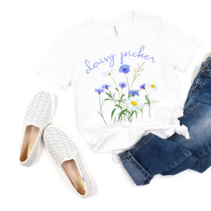 T-shirt Daisy Picker Fleur sauvage Daisy Boho Floral