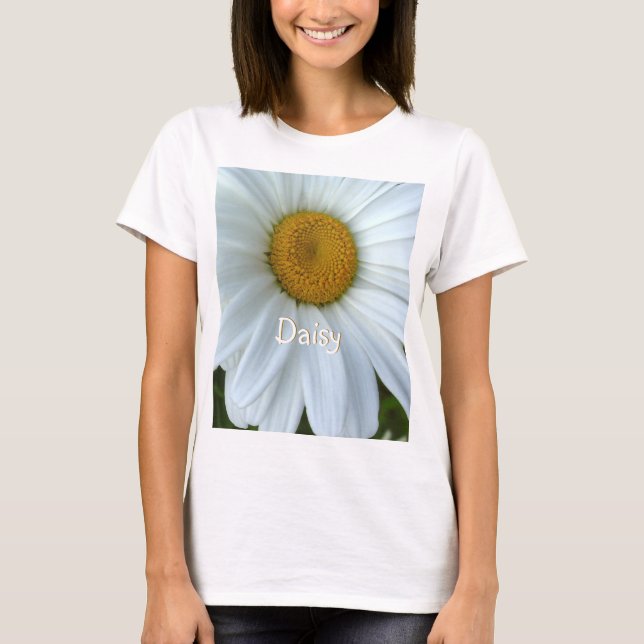 T-shirt Daisy pour femmes bio sur mesure chemise D (Devant)