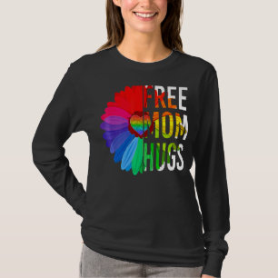 T-shirt Daisy Rainbow Free Mom Hugs Lgbt Mois Gay pride