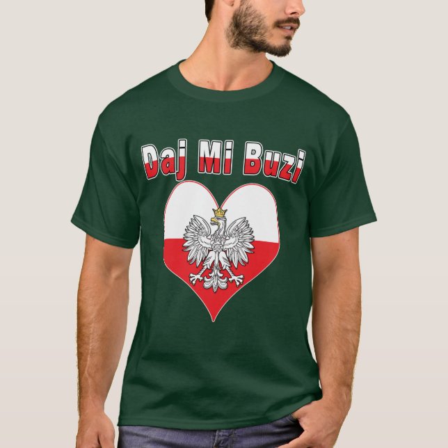 T-shirt Daj Mi Buzi Eagle Heart (Devant)