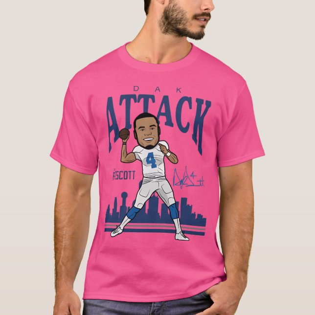 T-shirt Dak Prescott Dallas Toon (Devant)