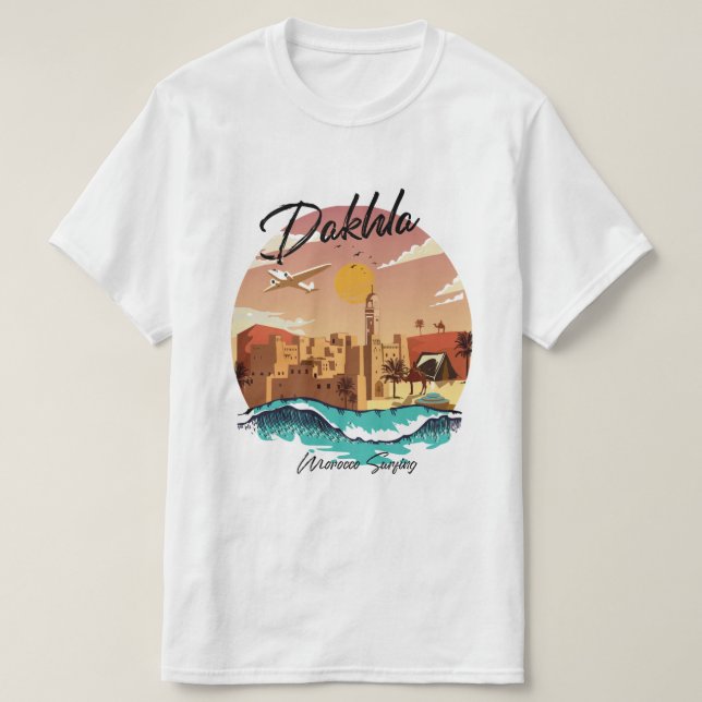 T-shirt Dakhla Maroc surf (Design devant)