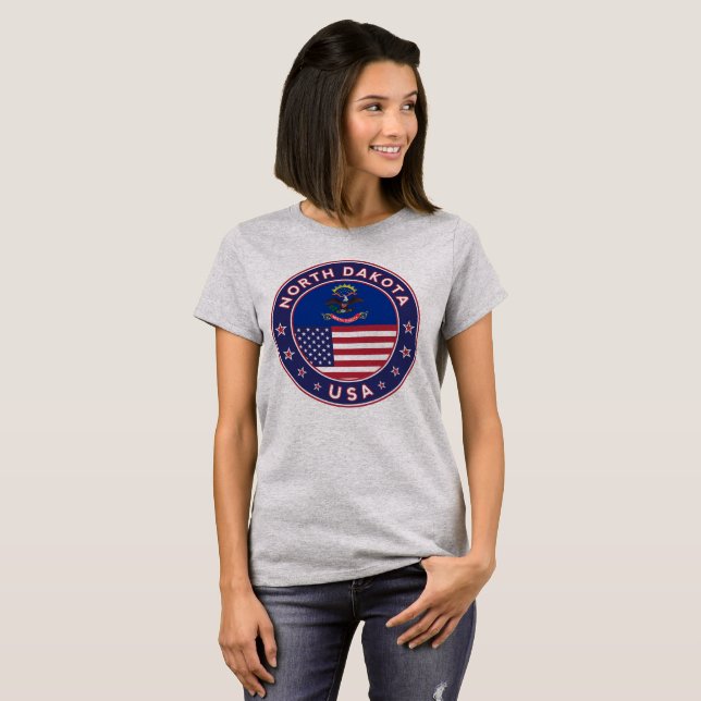 T-shirt Dakota du Nord (Devant entier)