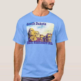T-shirt Dakota Du Sud L'État Du Mont Rushmore