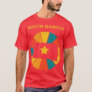 T-shirt Dakota du Sud Souvenir Vintage désorganisé 1