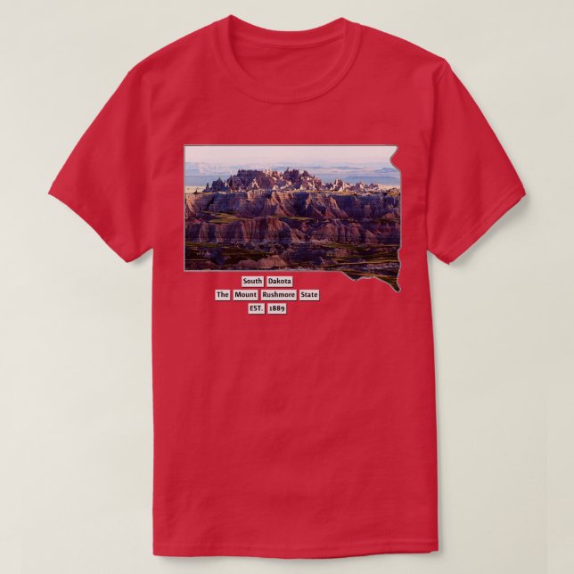 T-shirt Dakota du Sud USA 4 (Design devant)