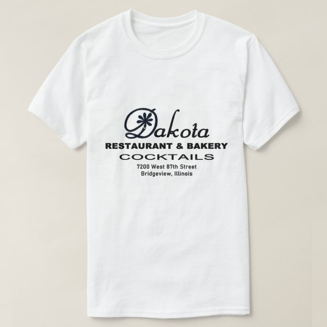 T-shirt Dakota Restaurant & Boulangerie, Bridgeview, IL (Design devant)