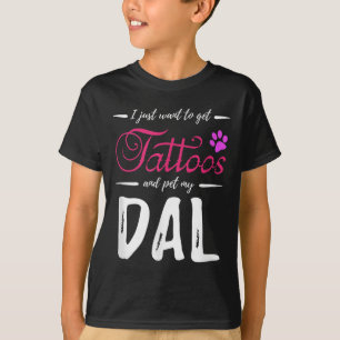 T-shirt Dal Amoureux des chiens Tattoo drôle Dalmatien Chi