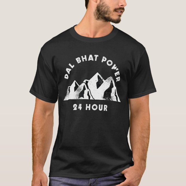 T-shirt Dal Bhat Power Cadeau Népal 24 heures (Devant)