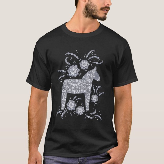 T-shirt Dala Horse suédois (Devant)