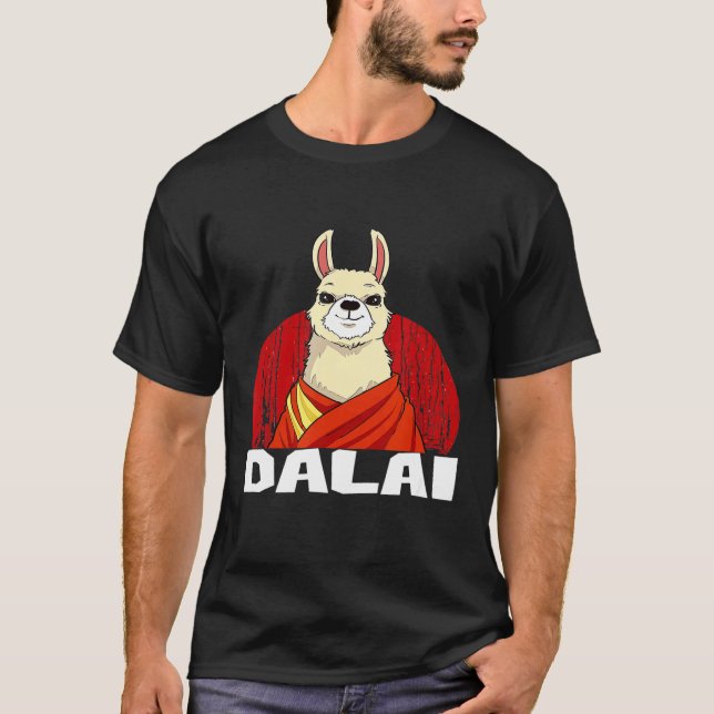 T-shirt Dalai Lama Llama (Devant)