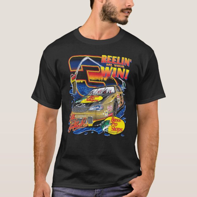 T-shirt Dale Earnhardt Reelin Dans La Win Essential T-Shir (Devant)