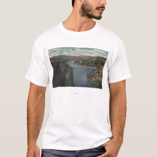 T-shirt d'Alene de Coeur, identification - vue de baie de
