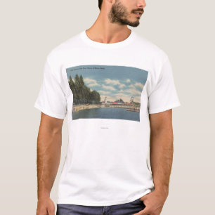 T-shirt d'Alene de Coeur, identification - vue de plage de