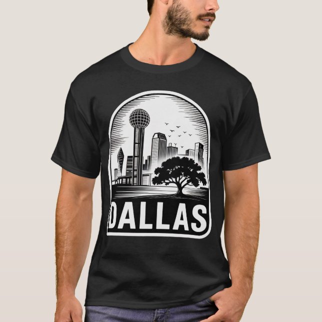 T-shirt Dallas City Texas USA (Devant)
