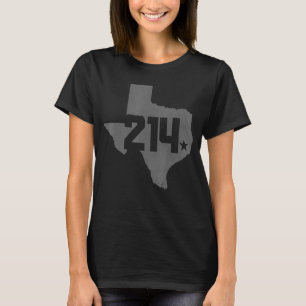 T-shirt Dallas Comté 214 Indicatif régional Texas State Ma