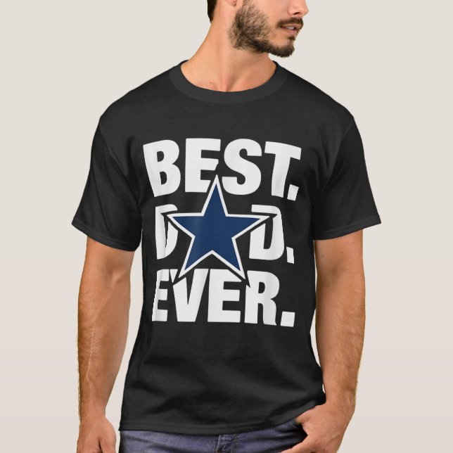 T-shirt Dallas Fan Best Papa Jamais Football Amour Fête de (Devant)