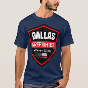 T-shirt Dallas Fire Secourt Pompier Premier répondeur
