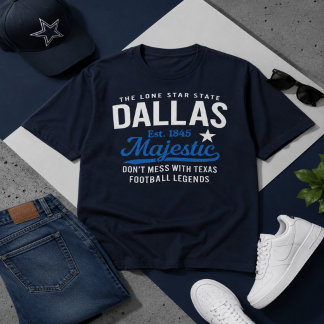 T-shirt Dallas Majestic Football Inspired Graphic