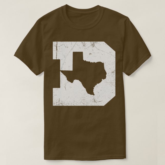 T-shirt Dallas Texas D Navy (Design devant)
