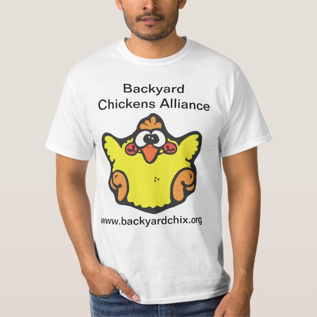 T-shirt d'Alliance de poulets de jardin (Devant)