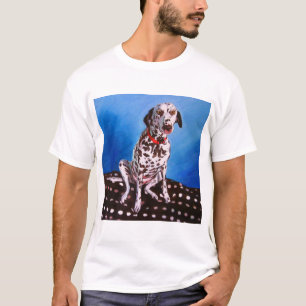 T-shirt Dalmate sur le coussin tacheté 2011
