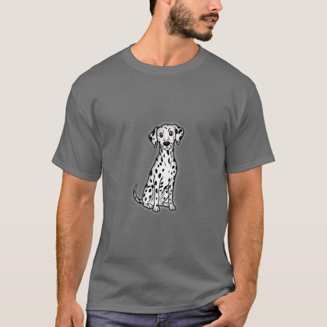 T-shirt Dalmatian Dog illustration (Devant)