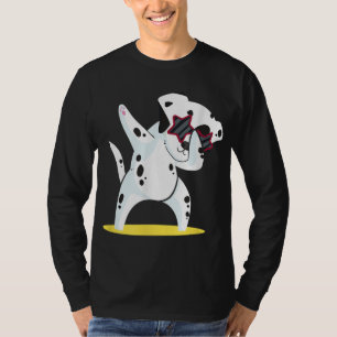 T-shirt Dalmatie Dabbing I Dab Dog Dance I Funny Dalmatie