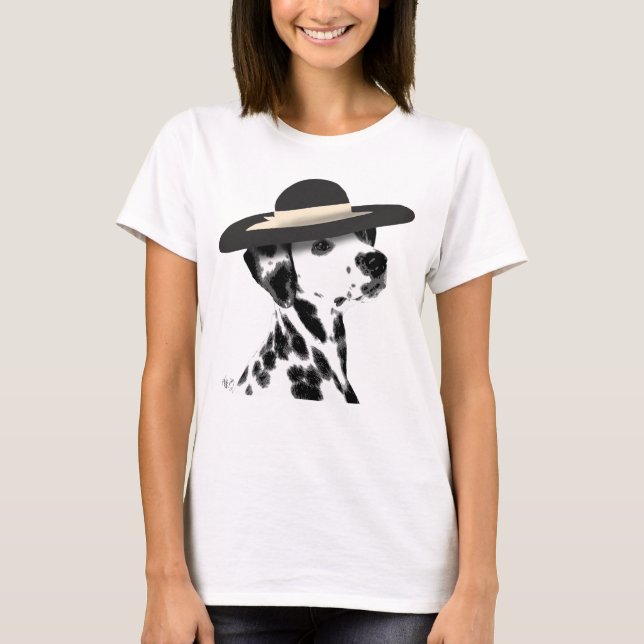 T-shirt Dalmatie et Casquette noir émaillé (Devant)