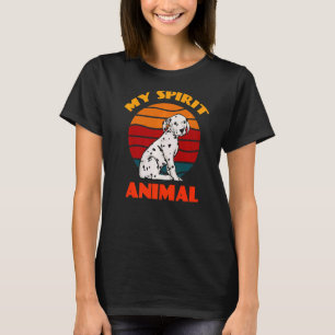 T-shirt Dalmatie Mon Esprit Animal Chien Retro