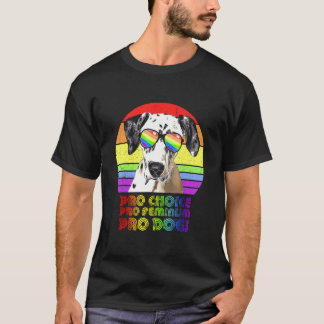T-shirt Dalmatie Pro Choice Pro Feminism Pro Chiens Lgbtq