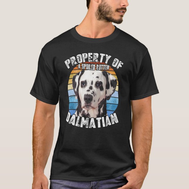 T-shirt Dalmatie Propriété Rétro De (Devant)