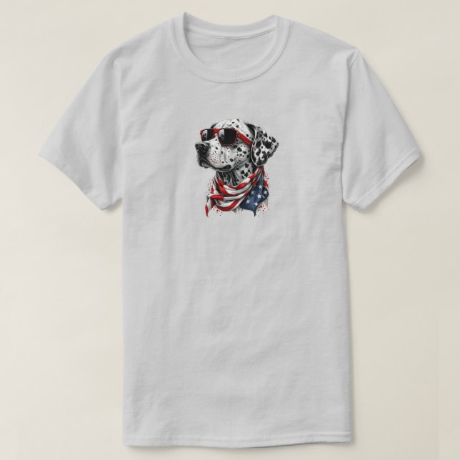 T-Shirt Dalmatien 4 Juillet (Design devant)