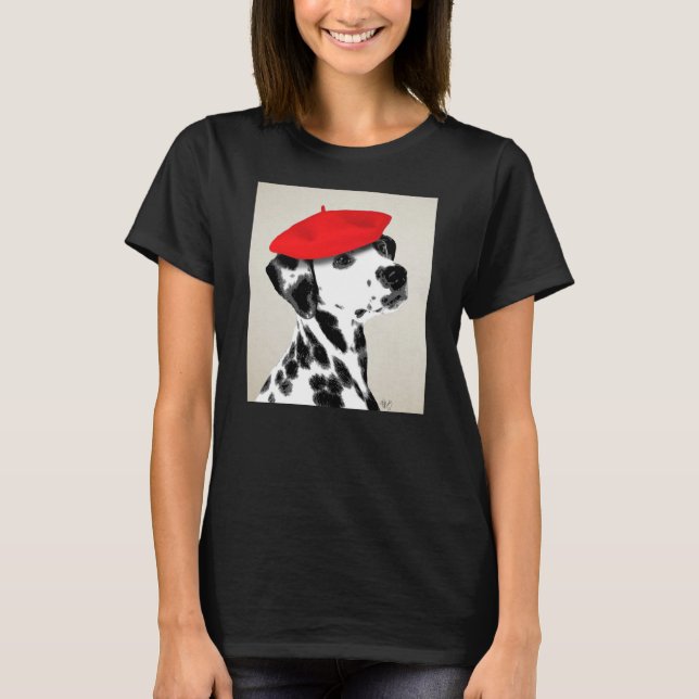 T-shirt Dalmatien Avec Beret Rouge (Devant)