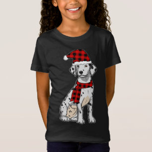 T-Shirt Dalmatien Buffalo Plaid Dalmation Amoureux des chi