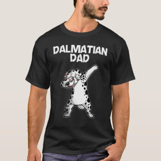 T-shirt Dalmatien cool pour papa Pères Dalmatiens Hip Hop 