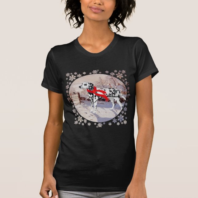 T-shirt Dalmatien et Pie d'hiver (Devant)