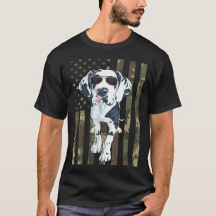 T-shirt Dalmatien Hommes Femmes Dalmation Papa Maman Camo