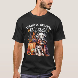 T-shirt Dalmatien reconnaissant béni d'automne Vous tous