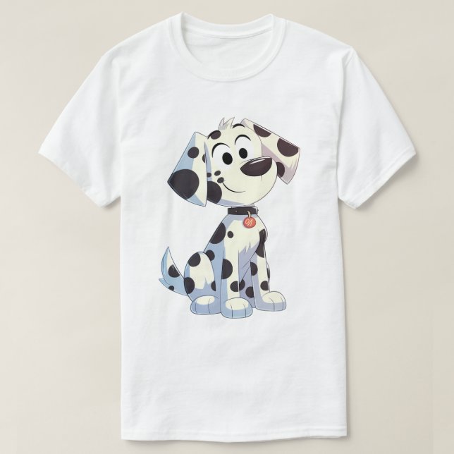 T-shirt Dalmatien souriant adorable (Design devant)