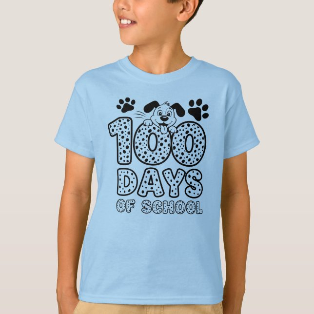 T-shirt Dalmatiens 100 Jours d'École  (Devant)