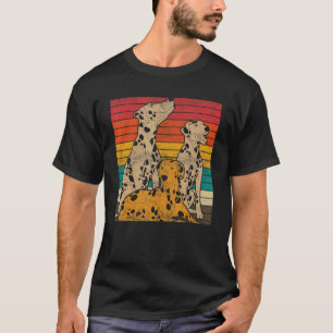 T-shirt Dalmatiens rétro Animaux de compagnie Chien Dalmat