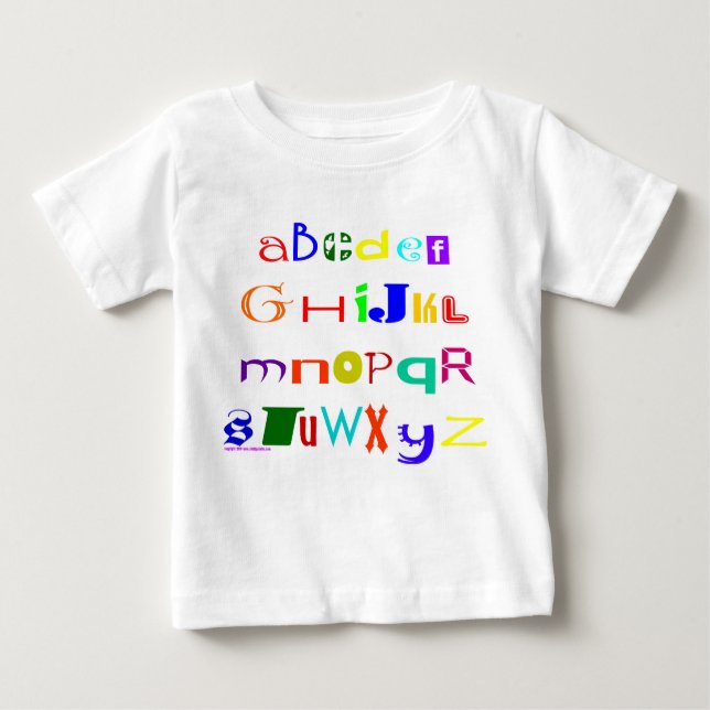 T-shirt d'alphabet (Devant)
