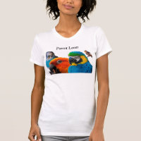 T-shirt d'amant de perroquet