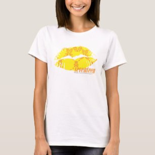 T-shirt Damas jaune-orange