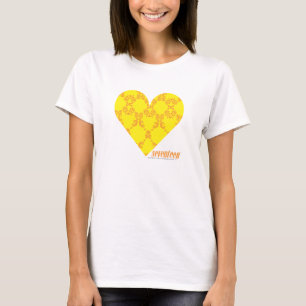 T-shirt Damas jaune-orange 4