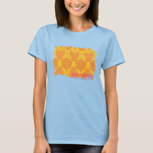 T-shirt Damas Orange-Jaune 4