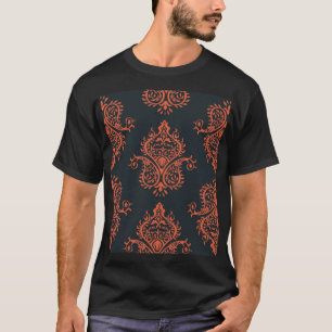 T-shirt Damas orientales : motif vintage méditerranéen.